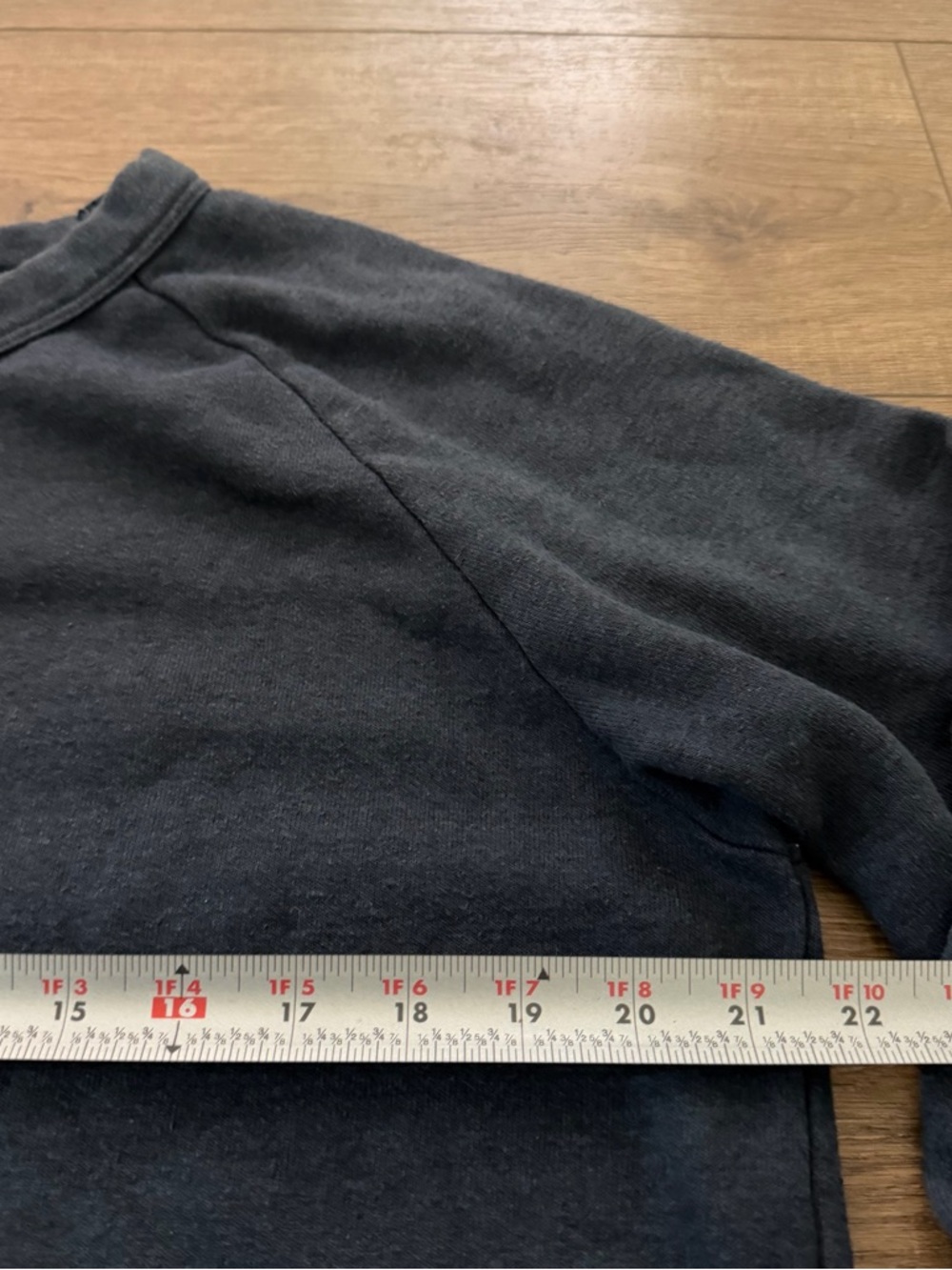 Aviator Nation Charcoal Sweatshirt with Coral Lightning Bolt & Rainbow Sleeve - Picture 10 of 12